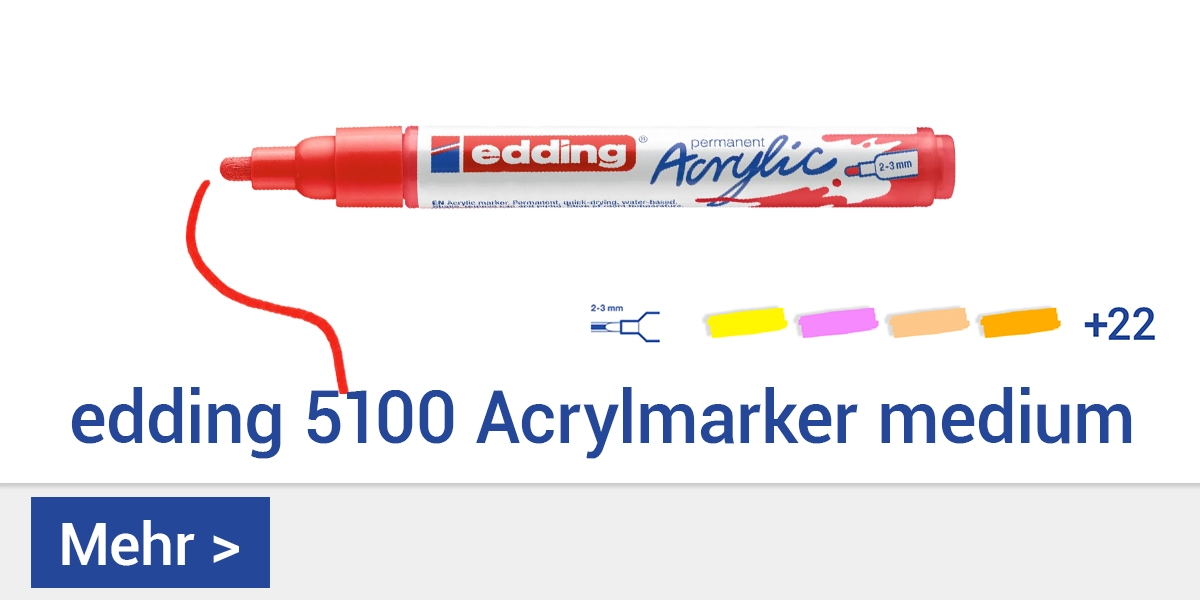 Acrylmarker medium von edding jetzt günstig online kaufen